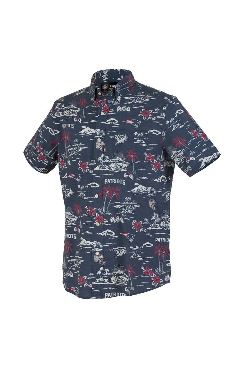 Reyn Spooner Men's Reyn Spooner Navy New England Patriots Kekai Performance Button-Down Shirt, Alternate, color, Navy