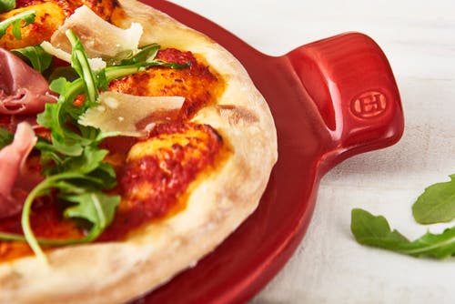 Emile Henry Made In France Flame Individual Pizza Stone, 10", Set Of 2, Figue In Figue