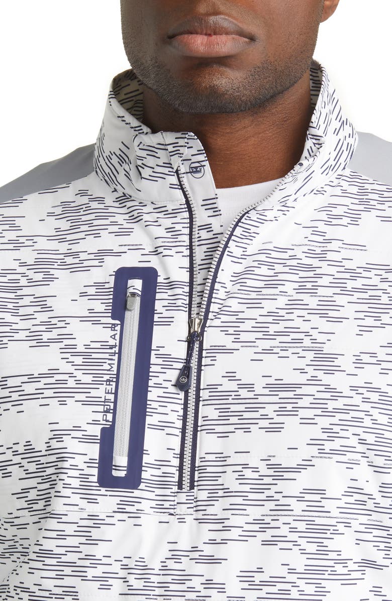 Peter Millar Weld Elite Hybrid Wind & Water Resistant Half Zip Pullover, Alternate, color, 
