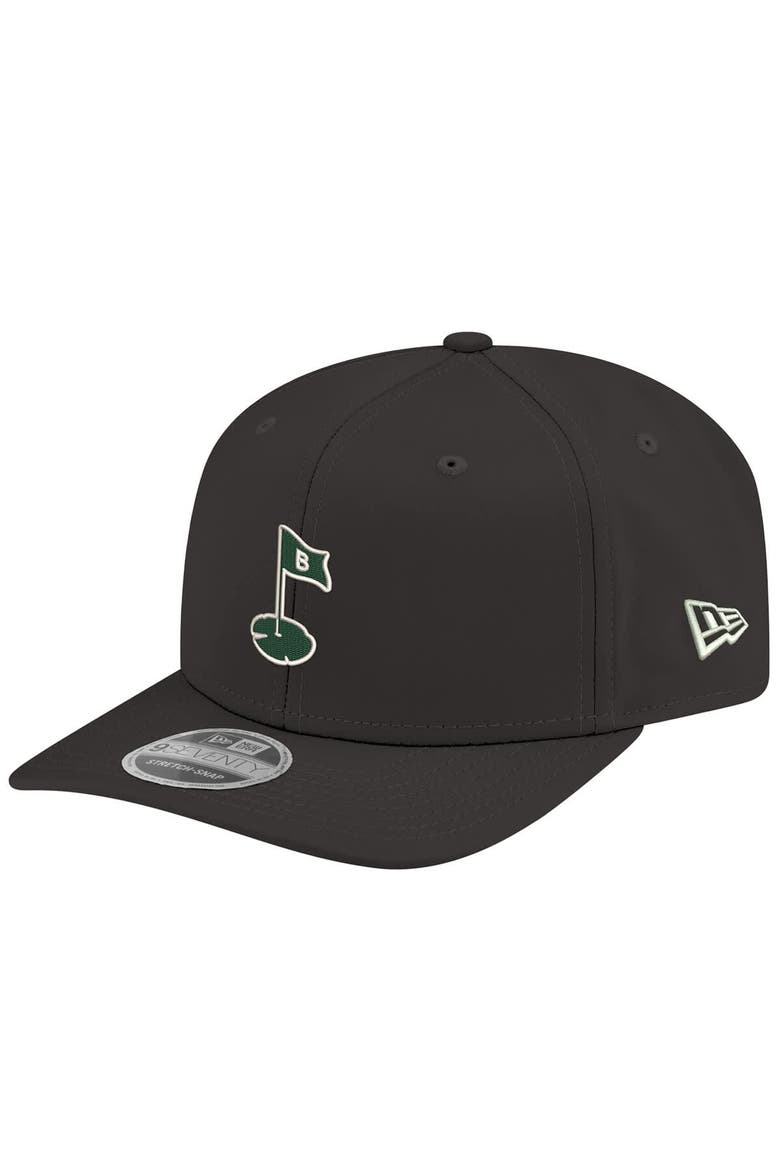 Black Boston Common Golf Team COOLERA 9SEVENTY Adjustable Hat, Main, color, Black