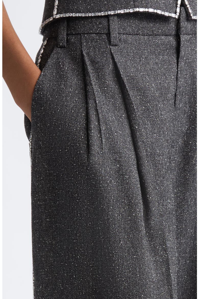Mid Rise Tailored Wide Leg Pants, Alternate, color, CHARCOAL