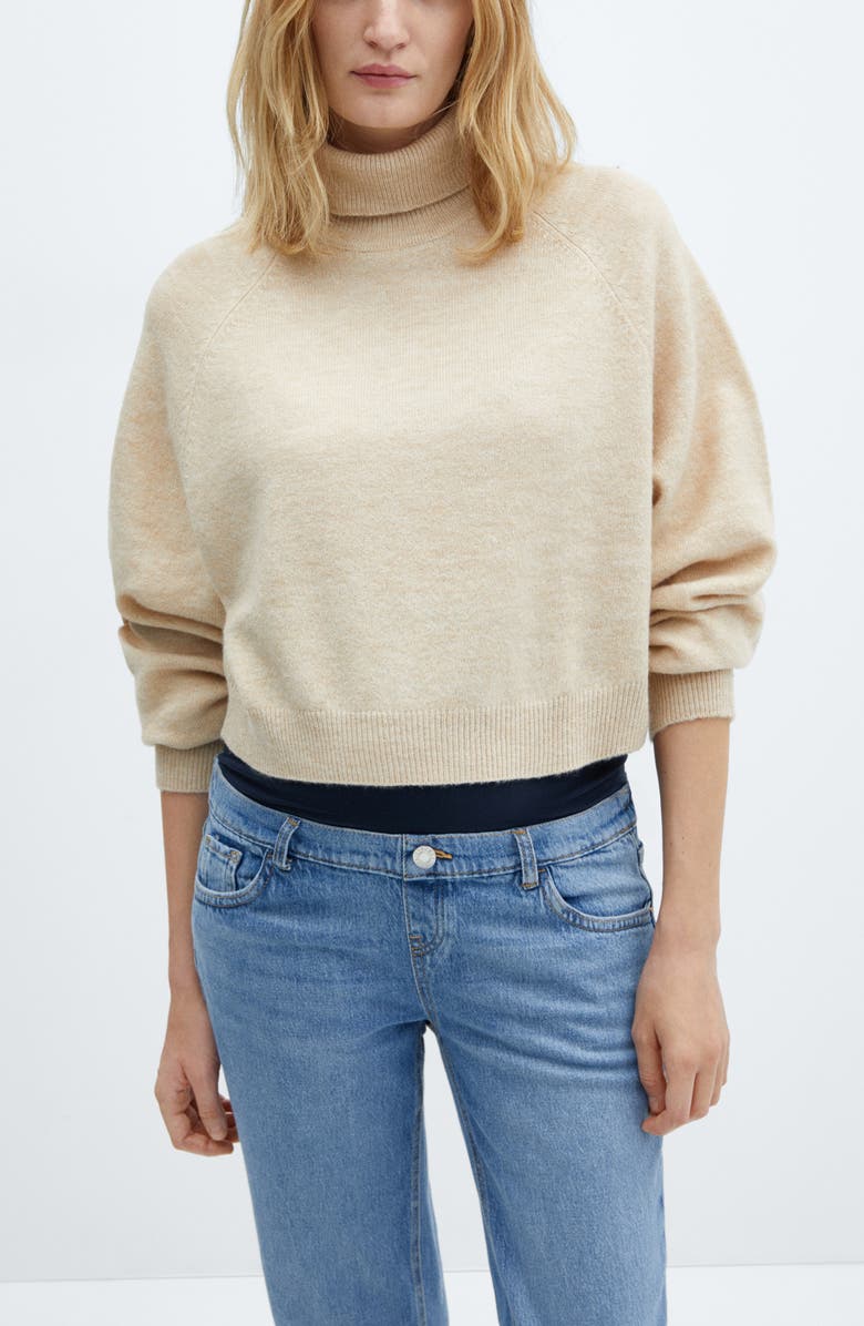 MANGO Straight Leg Crop Maternity Jeans, Alternate, color,