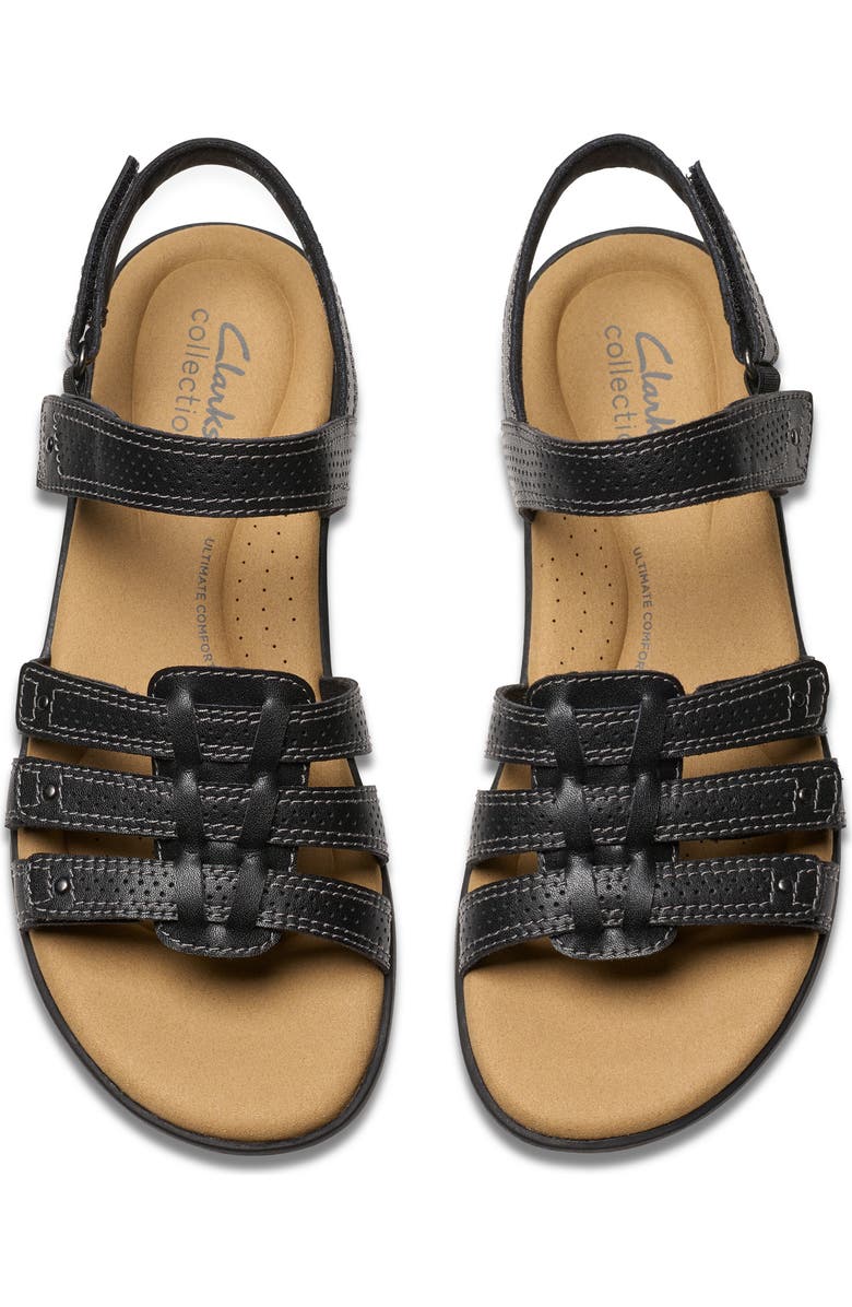 Clarks<sup>®</sup> Elizabelle Kay Sandal, Alternate, color, Black Leather