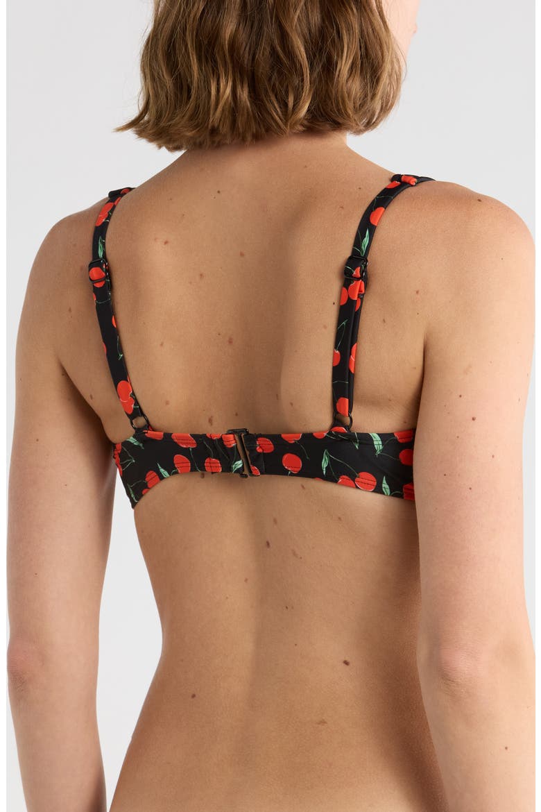 Cherry Underwire Bikini Top, Alternate, color, BLACK CHERRIES003