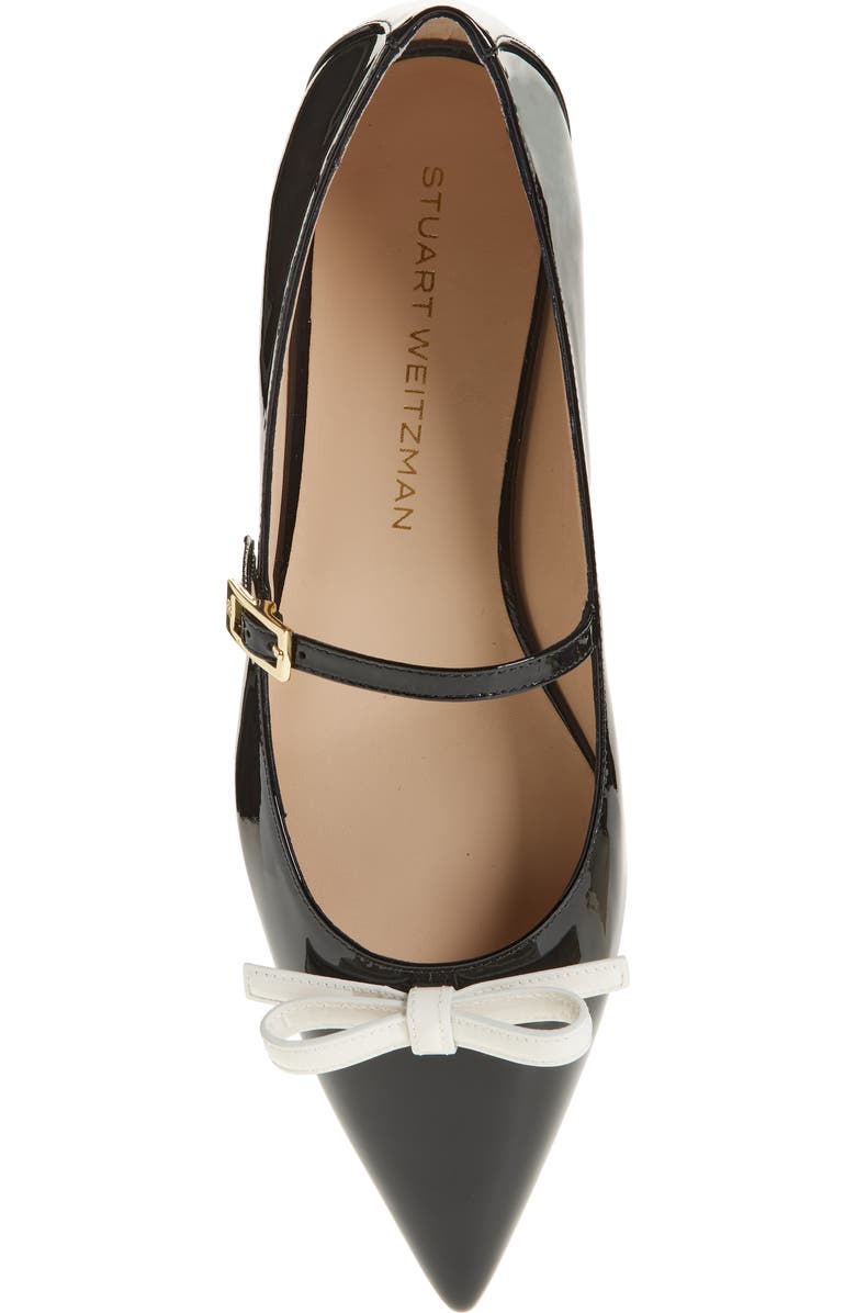 Stuart Weitzman Felicity Bow Mary Jane Flat, Alternate, color,