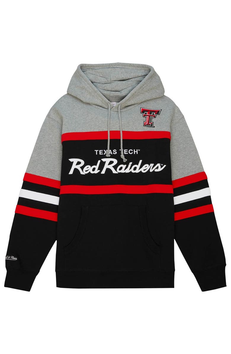 Mitchell & Ness Men's Mitchell & Ness Black Texas Tech Red Raiders Head Coach Pullover Hoodie, Alternate, color, 