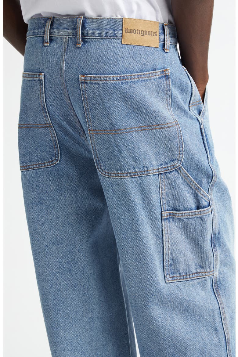 Throttle Straight Leg Carpenter Jeans, Alternate, color, MEDIUM WASH BLUE