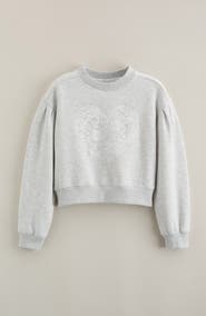 Nordstrom Kids' Pretty Lace Appliqué Sweatshirt