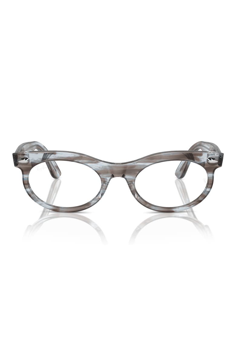 RX2242V 53mm Oval Optical Glasses, Main, color, BLUE