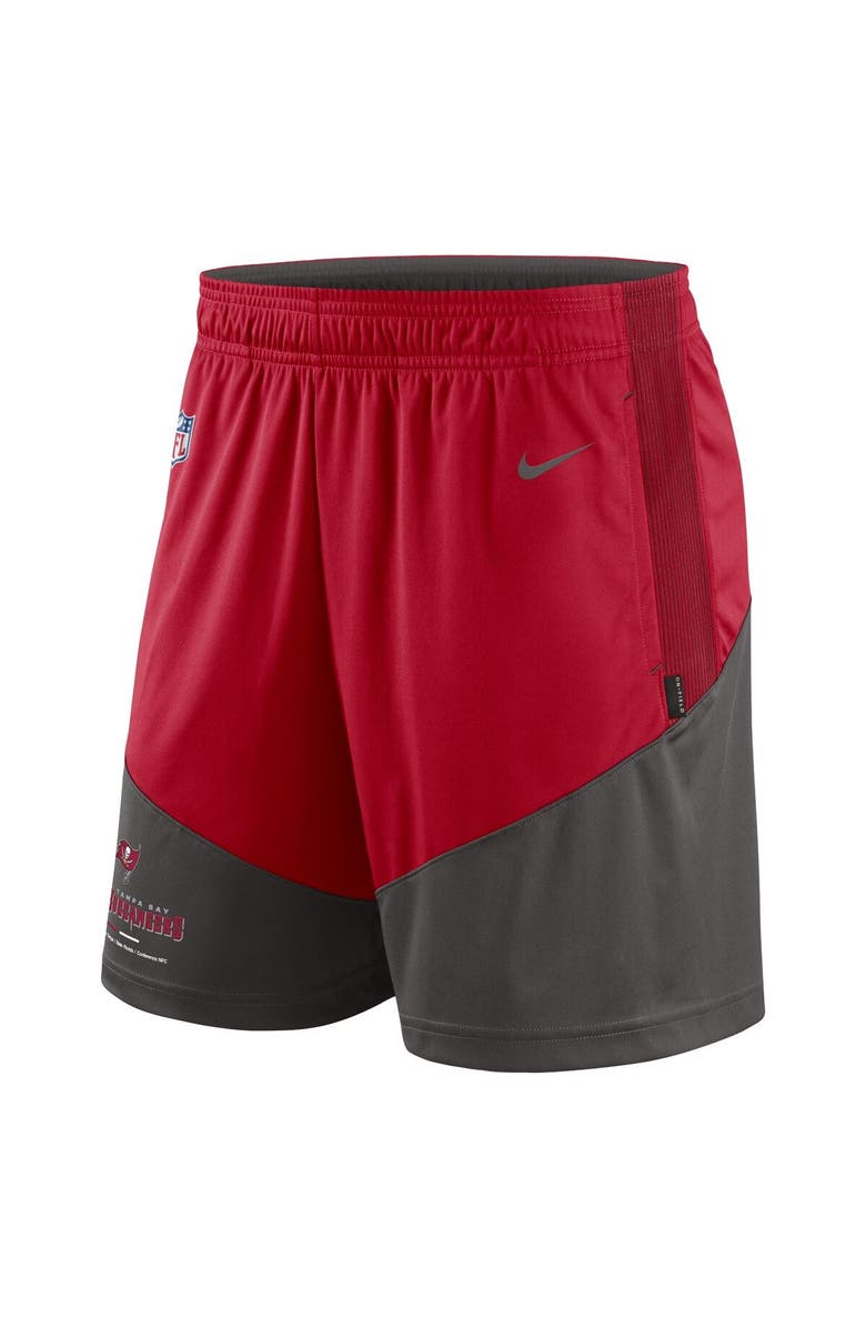 Nike Men's Nike Red/Pewter Tampa Bay Buccaneers Sideline Primary Lockup Performance Shorts, Alternate, color, Red