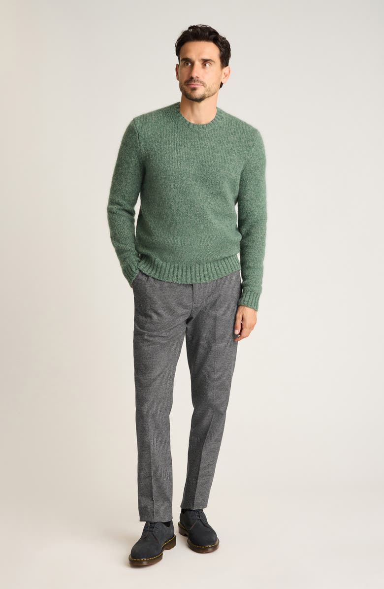 Bonobos Luxe Mohair & Wool Blend Crewneck Sweater, Alternate, color, Green