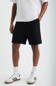 SANTO STUDIO Del Mar Flat Front Stretch Twill Chino Shorts