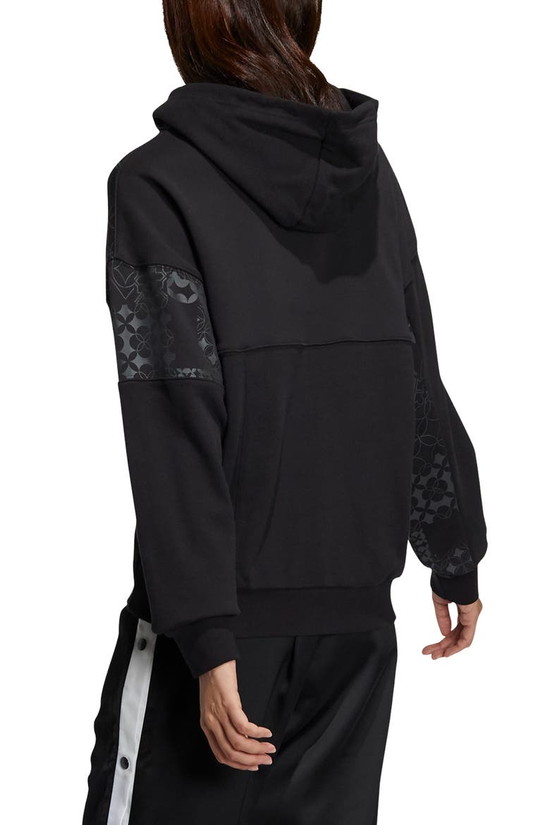 Chinese New Year Logo Hoodie, Alternate, color, BLACK/ BLACK/BLACK