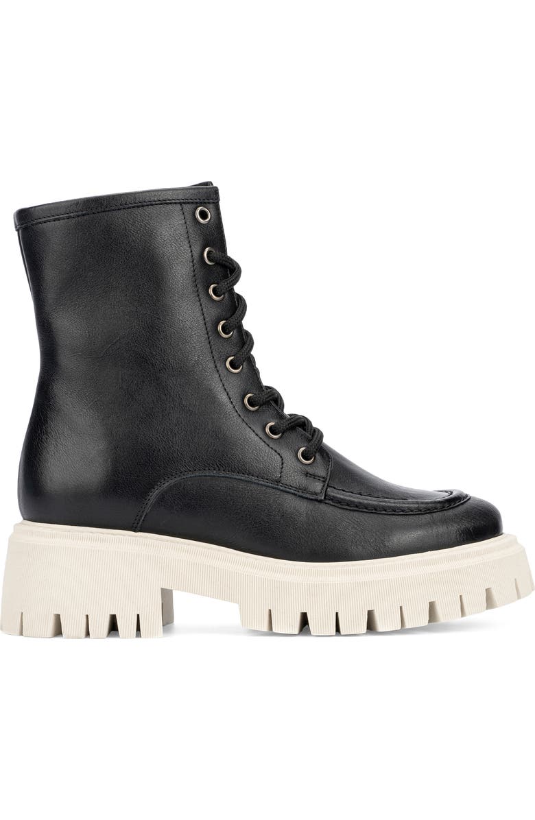 Aquatalia Platform Combat Boot, Alternate, color,