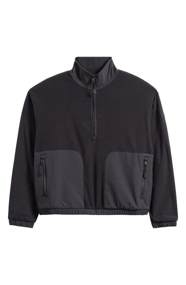 Vuori Water Resistant Half Zip Pullover, Alternate, color, Black