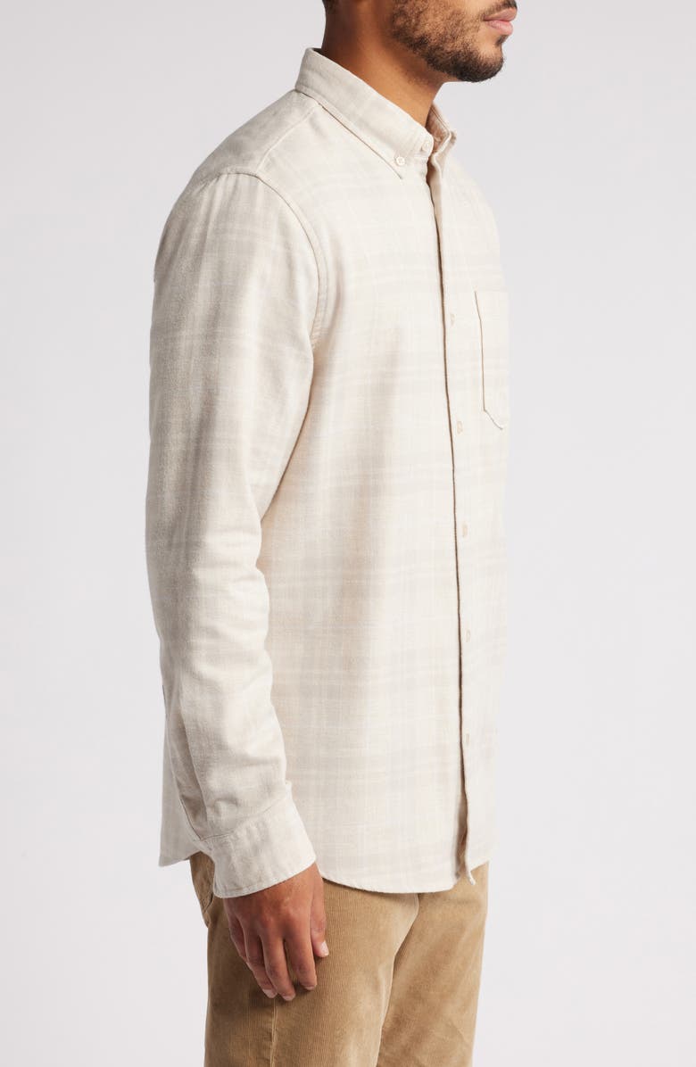 Nordstrom Dave Plaid Button-Down Shirt, Alternate, color, Grey Owl Dave Plaid