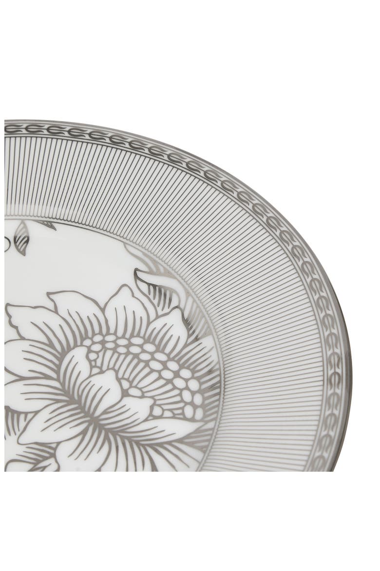 Silver Tonquin Bone China Plate, Alternate, color, SILVER