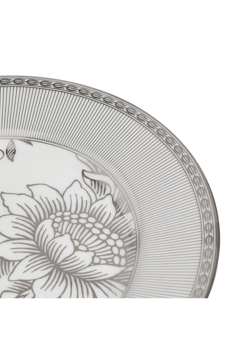 Wedgwood Silver Tonquin Bone China Plate, Alternate, color, Silver