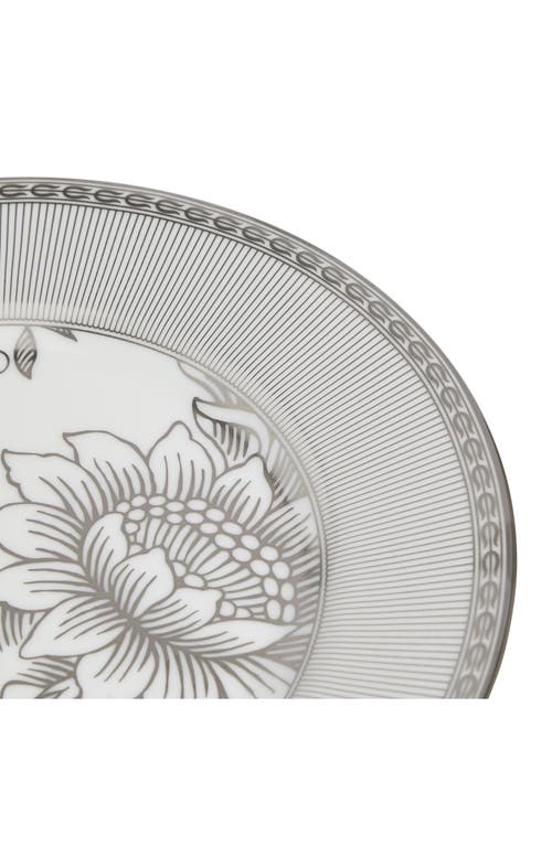 Wedgwood Silver Tonquin Bone China Plate In Gray