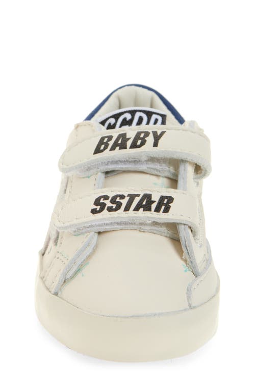 Golden Goose Old School Sneaker In White/blue