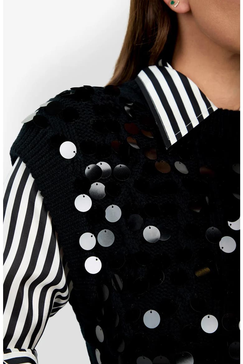 Dalida Vest, Alternate, color, Black