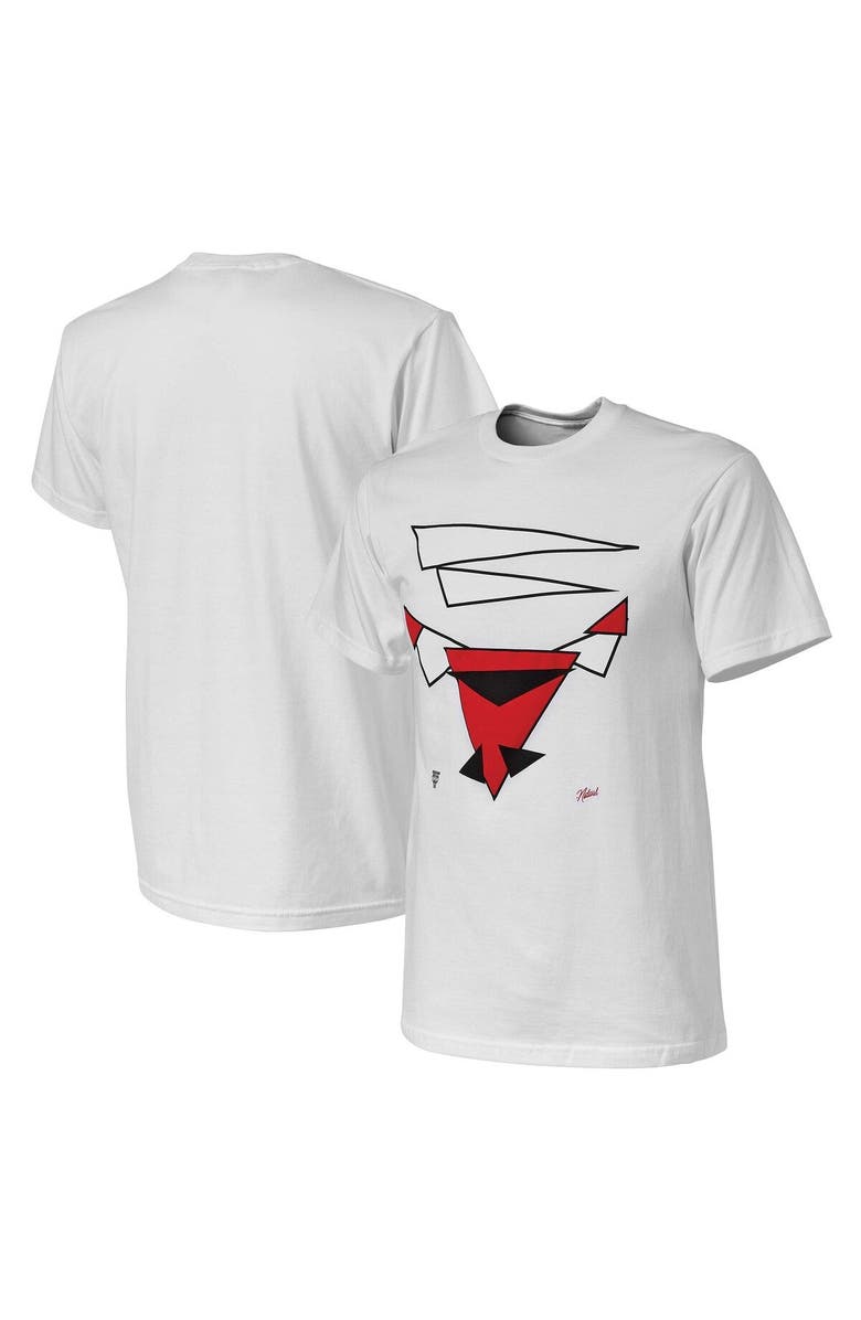 NBA X Naturel Men's NBA x Naturel White Chicago Bulls No Caller ID T-Shirt, Main, color, White