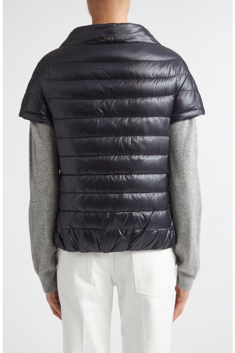 Emilia Cap Sleeve Quilted Down Jacket, Alternate, color, 9004 CELESTE