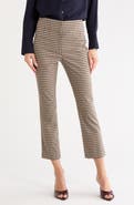 Veronica Beard Kean High Waist Crop Straight Leg Pants