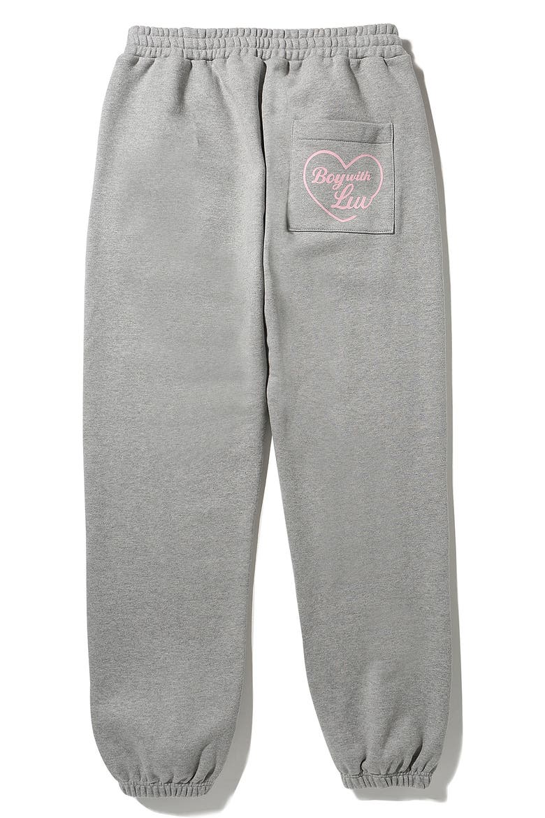 Gender Inclusive Boy with Luv Sweatpants, Alternate, color, MEDIUM GREY