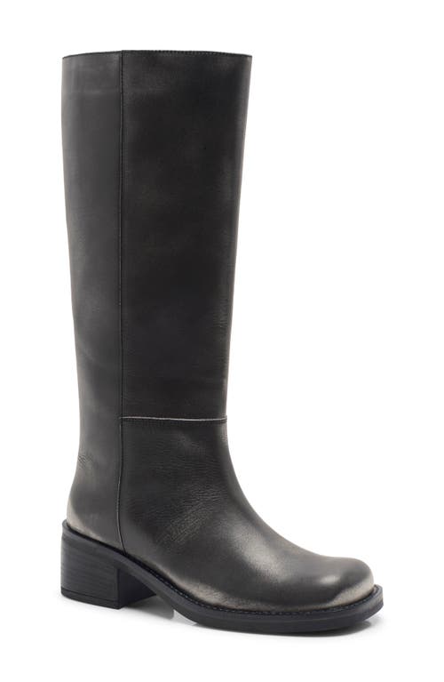 Free People Dana Knee High Riding Boot In Black