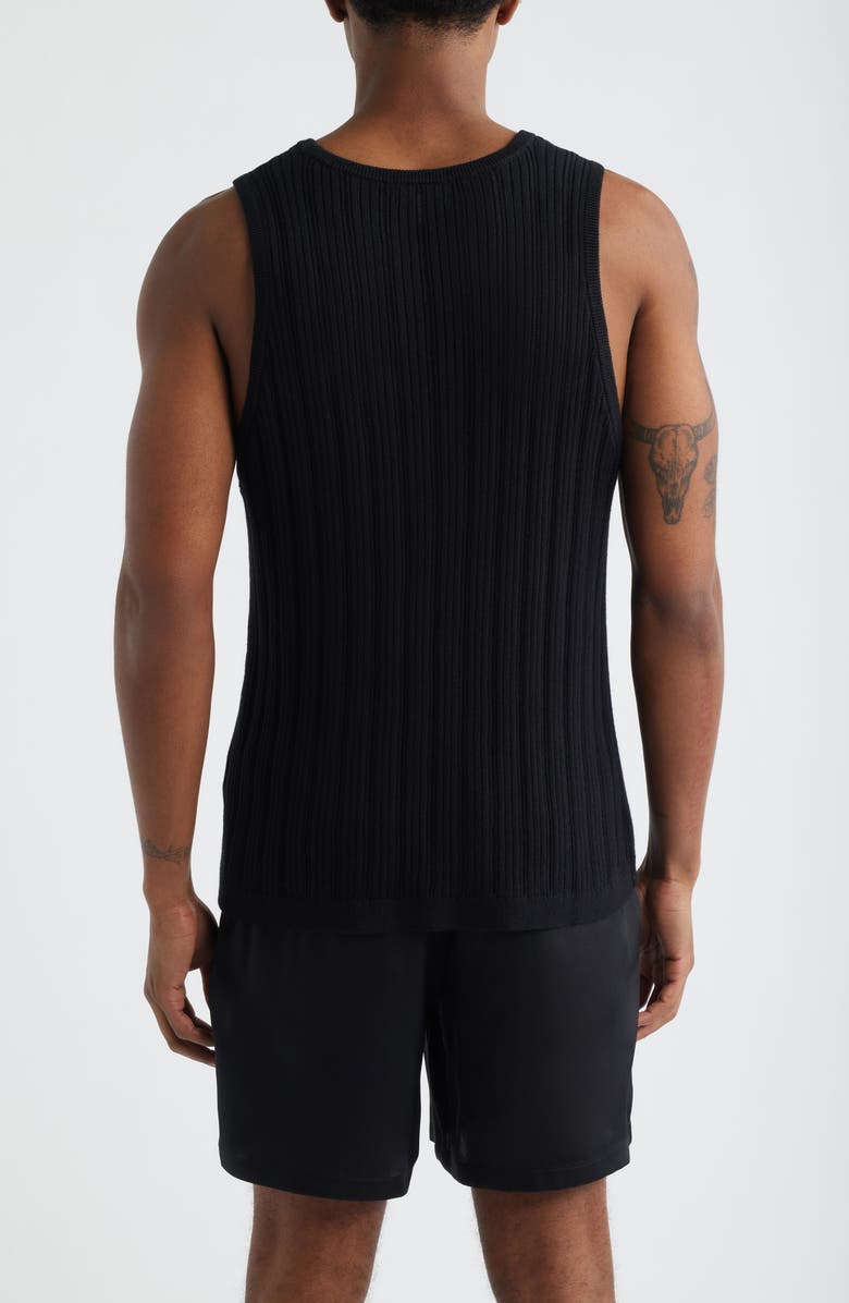 Open Edit Sweater Tank, Alternate, color, Black
