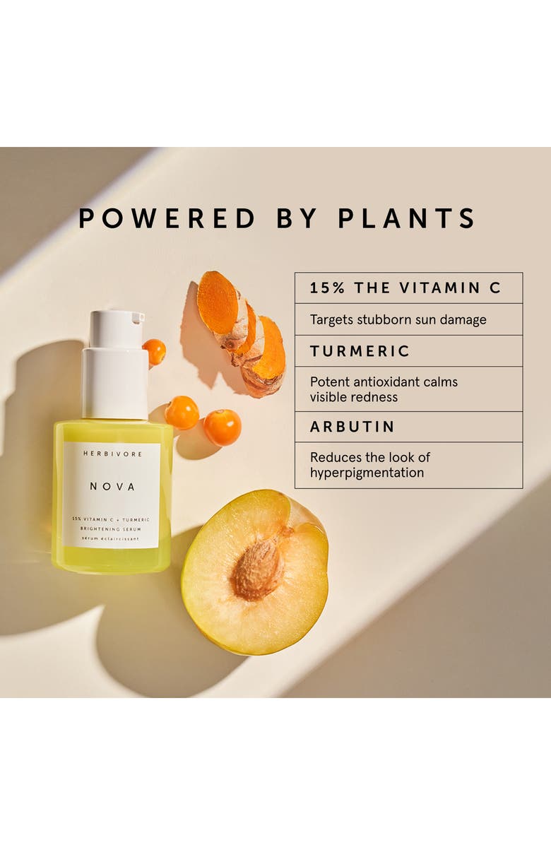 Herbivore Botanicals NOVA 15% Vitamin C + Turmeric Brightening Serum, Alternate, color,