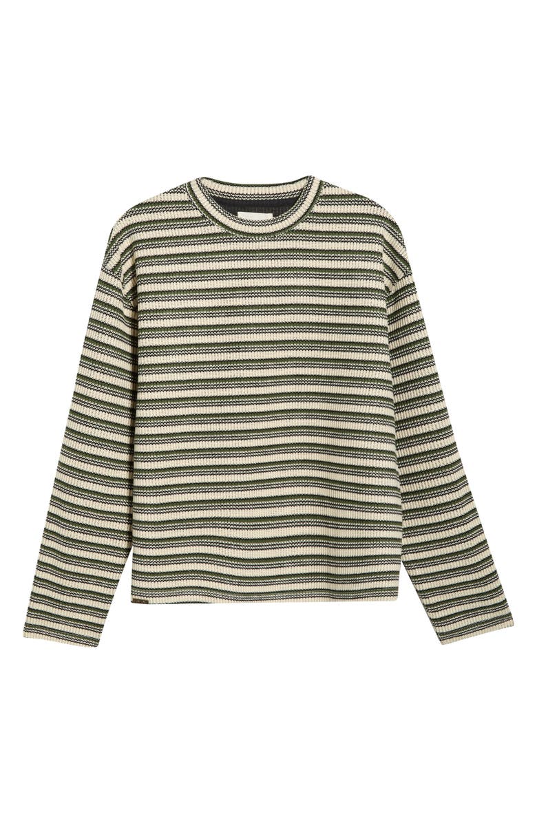 HONOR THE GIFT Speak Stripe Cotton T-Shirt, Main, color, Olive