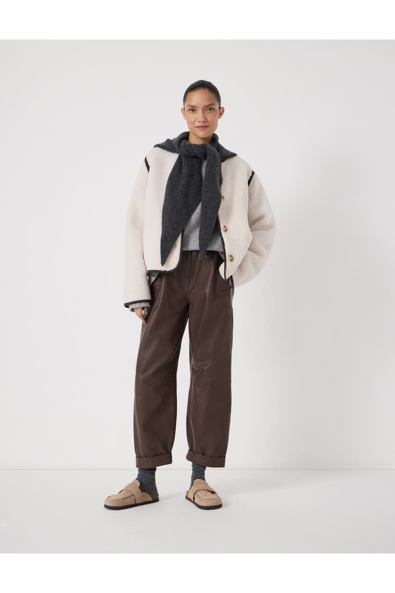 Alina Borg Button Cardigan, Alternate, color, Stone White