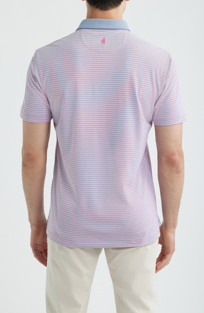 johnnie-O Cruz Stripe Performance Jersey Polo, Alternate, color, 
