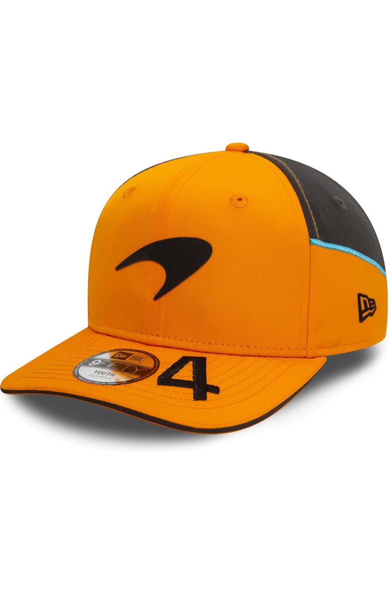 New Era Youth New Era Lando Norris Orange McLaren F1 Team Driver 9FIFTY Adjustable Hat, Main, color, 
