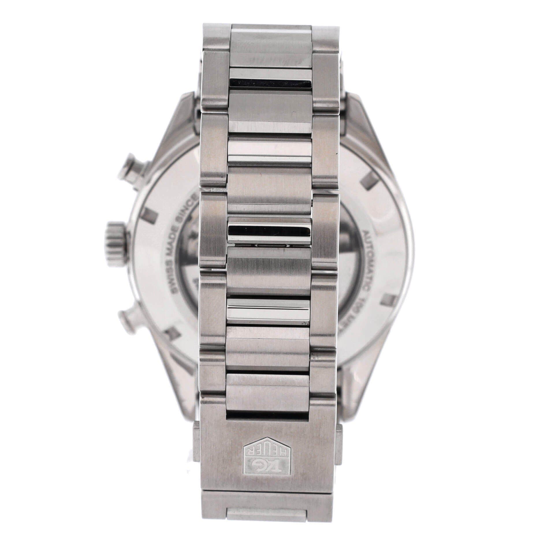 Carrera Calibre 1887 Chronograph Automatic Watch Stainless Steel 43, Alternate, color, Metallic Silver