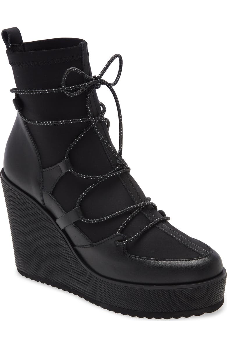Steve Madden Atomic Wedge Lace-Up Bootie, Main, color,