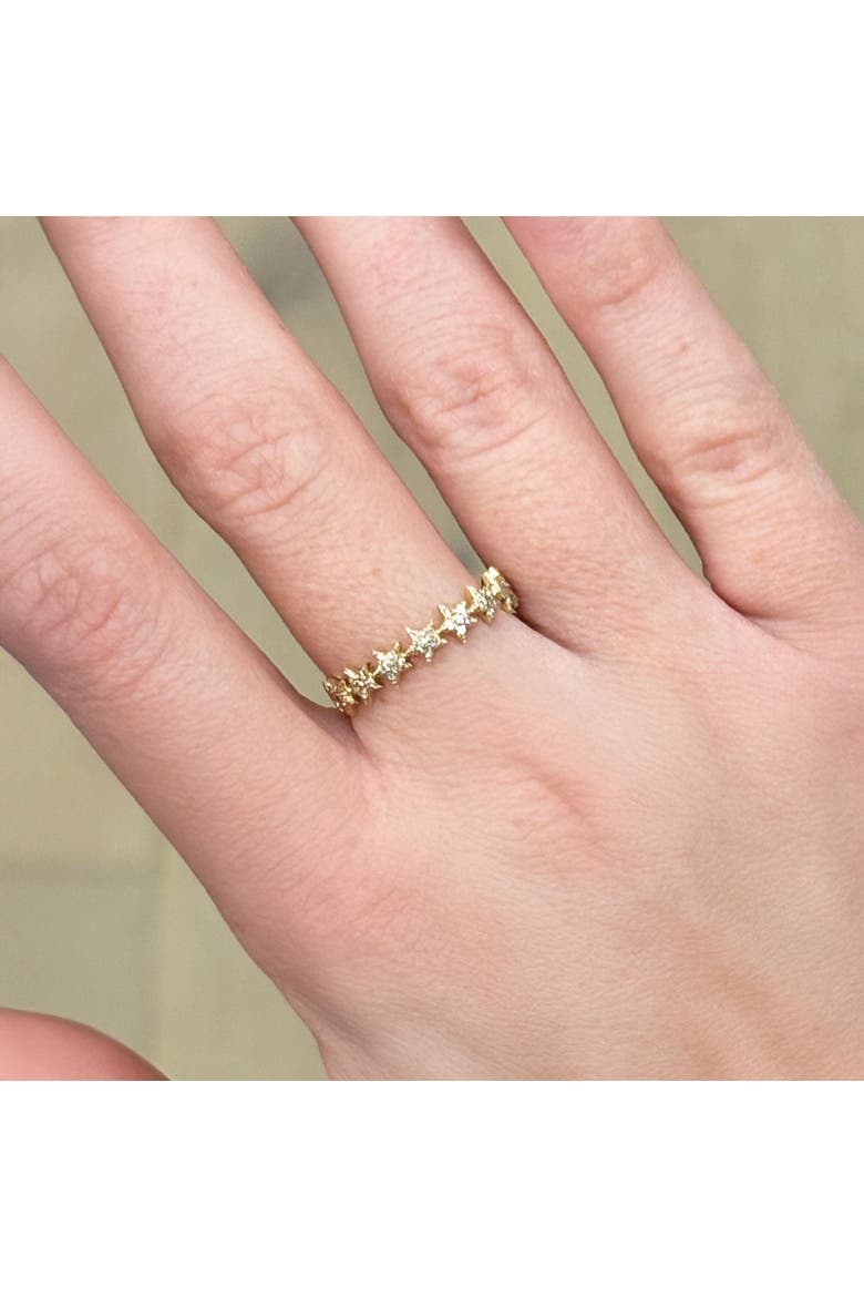 Diamond Star Band, Alternate, color, Yellow Gold