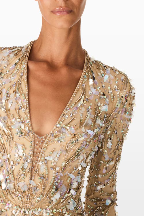 Jenny Packham Kaia Gown In Brown