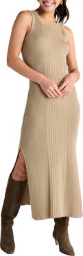 Splendid Trina Sleeveless Rib Midi Sweater Dress