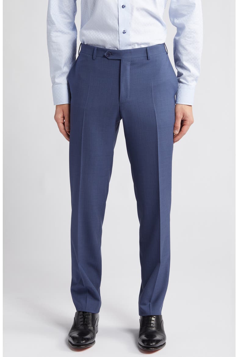 Siena Regular Fit Solid Blue Wool Suit, Alternate, color, BLUE