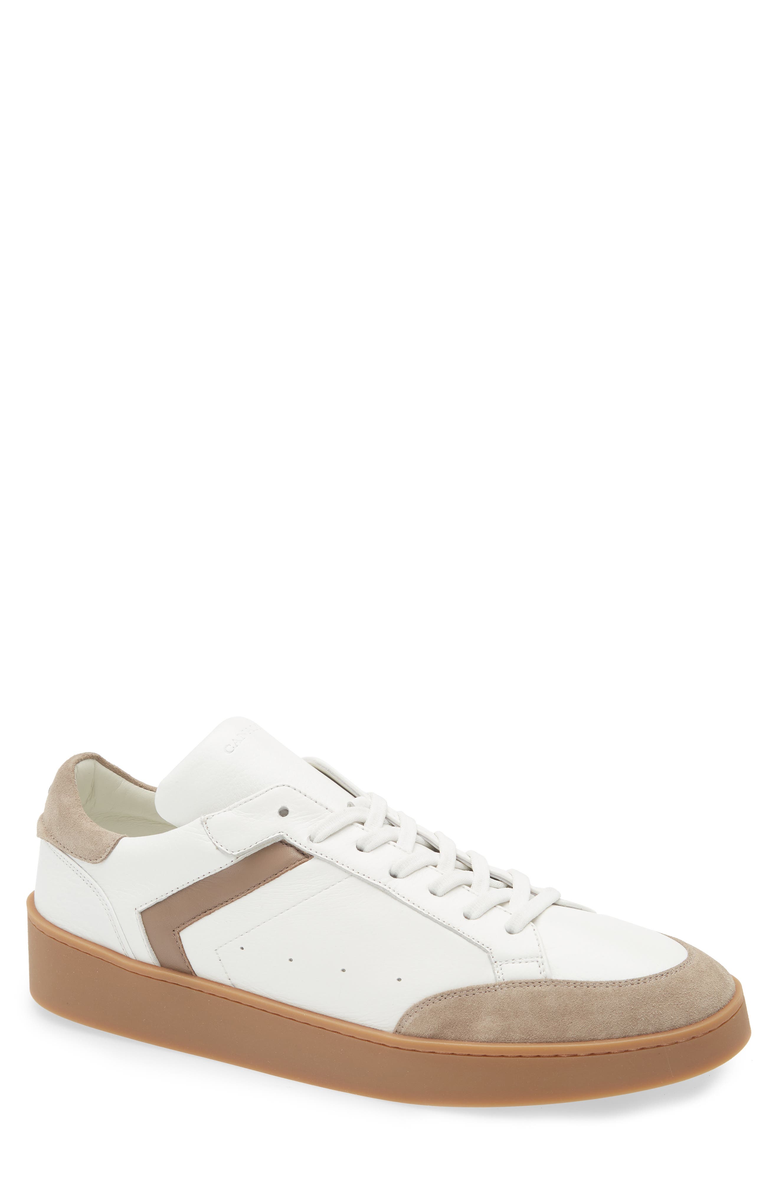 Canali Easy On Low Top Sneaker, Main, color, White