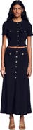 SANDRO Cropped pointelle knit cardigan
