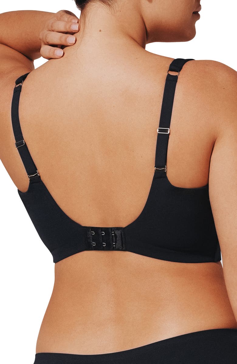 ThirdLove ComfortStretch Wireless Smoothing Bra, Alternate, color, Black