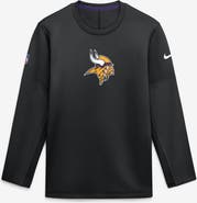 Nike Men's Nike Black Minnesota Vikings Sideline Coaches Team Present Midweight Therma-FIT Sweatshirt
