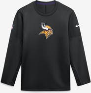 Nike Men's Nike Black Minnesota Vikings Sideline Coaches Team Present Midweight Therma-FIT Sweatshirt