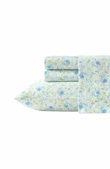 Laura Ashley Rowena 300 Thread Count Cotton Sheet Set