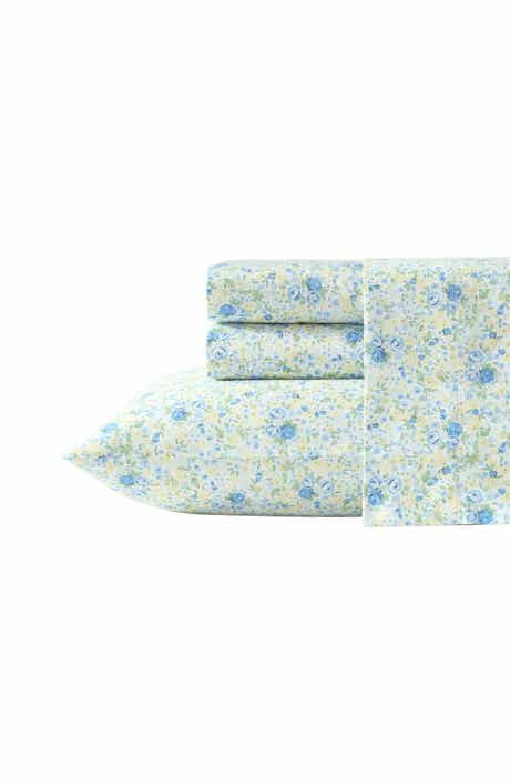 Laura Ashley Rowena 300 Thread Count Cotton Sheet Set