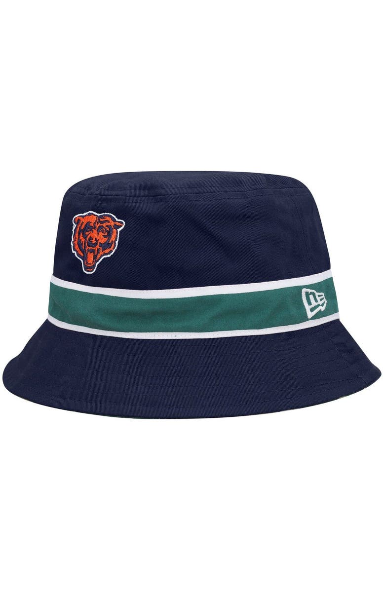 New Era Men's New Era Navy/Camo Chicago Bears Reversible Bucket Hat, Alternate, color, 